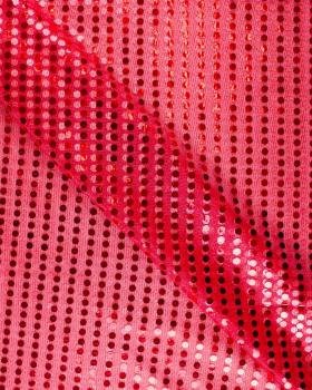 Round Glitter Fabric Red - Tissushop